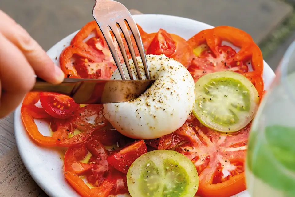 Emilias menu italian food london tomato burrata