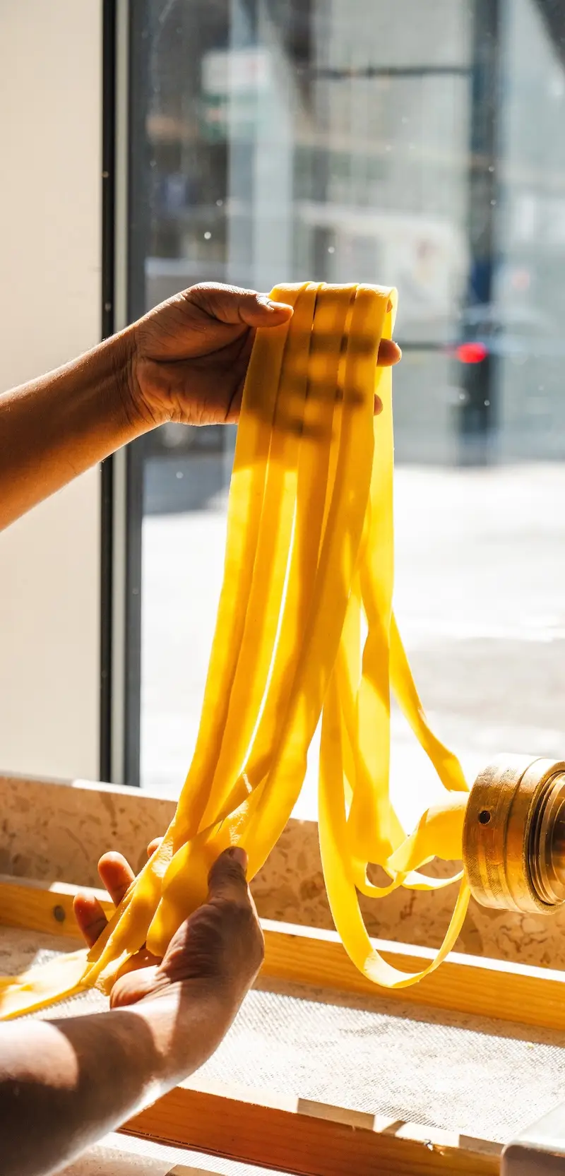 fresh pasta making pappardelle london