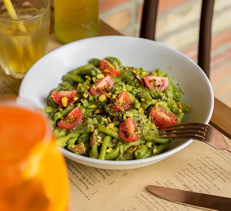 Emilias pistachio pesto fresh pasta london restaurant