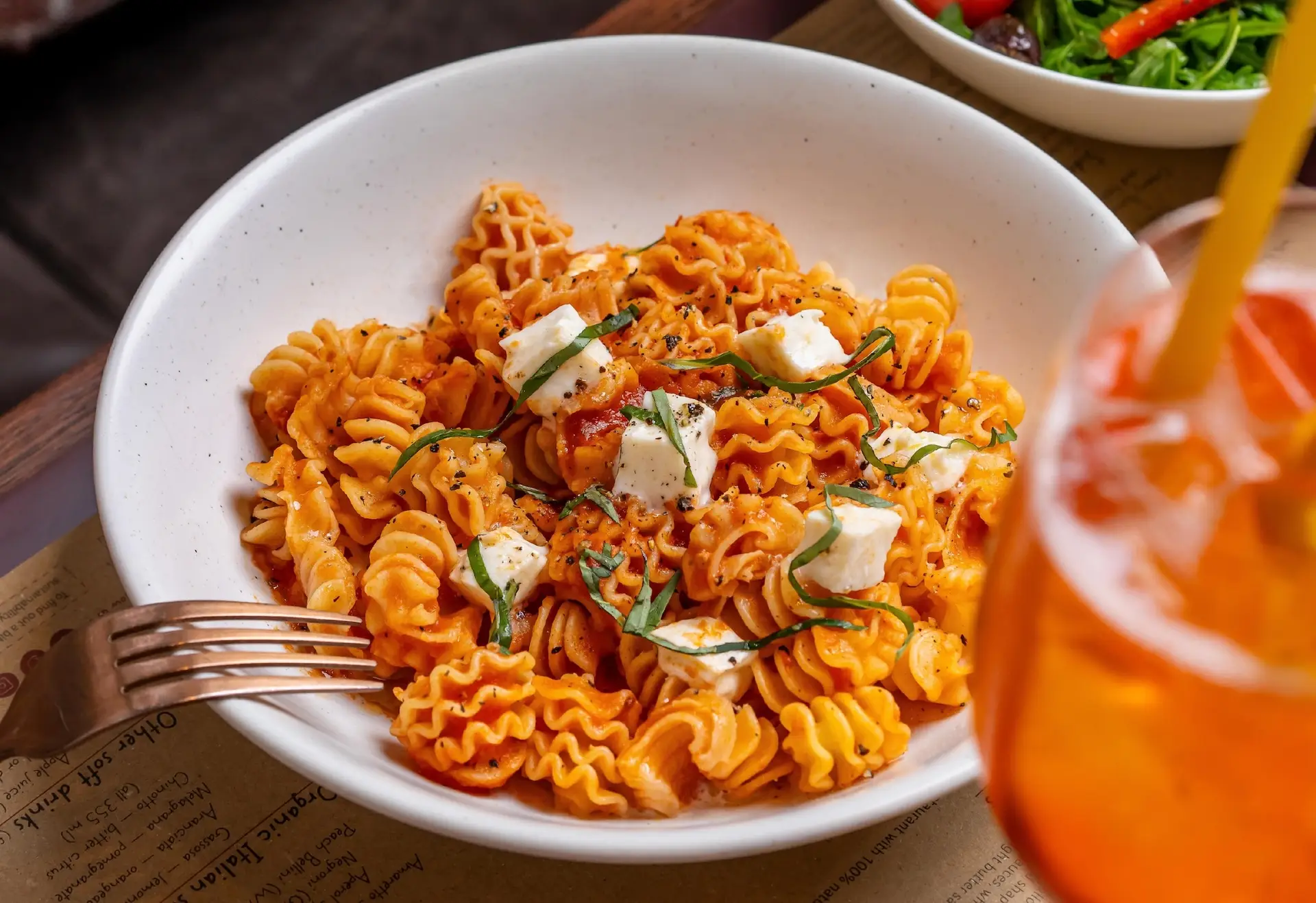 Fresh pasta at Emilia's restaurant