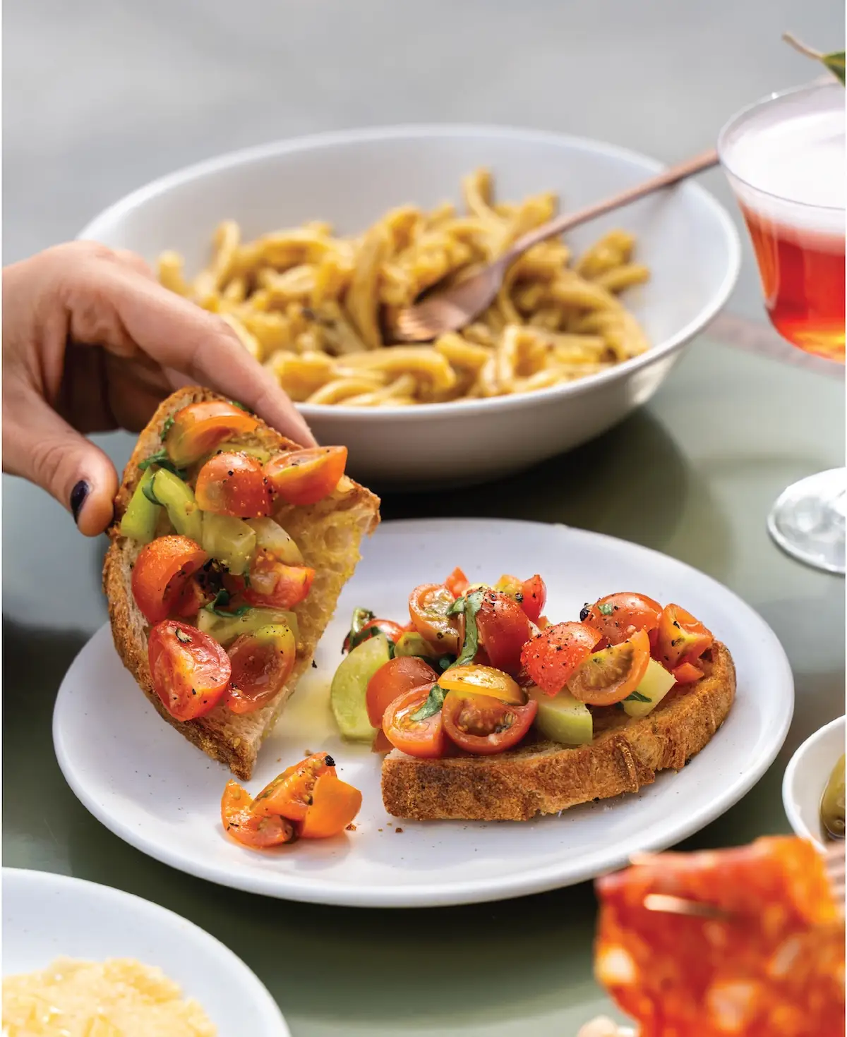 Bruschetta at Emilia's Italian restaurant